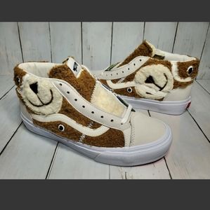 Vans Unstuffed Teddy Bear Skateboarding Shoes Mens Size 8 Wmns 9.5